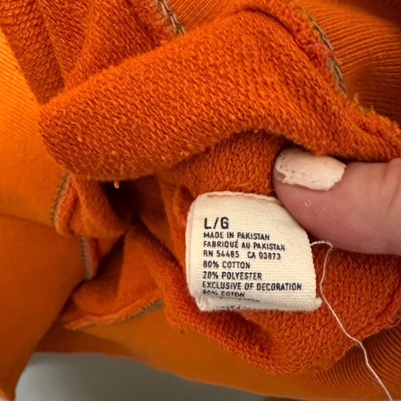 American Eagle Outfitters Men's Bold Orange Crewneck Sweater - Picture 10 of 10